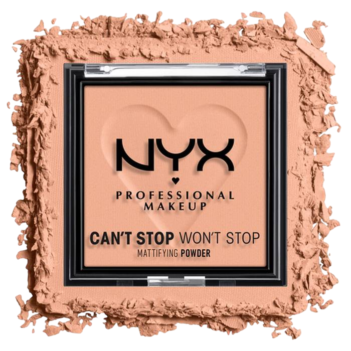 NYX Can´T Stop Won´T Stop Mattifying Powder-Brt Peach